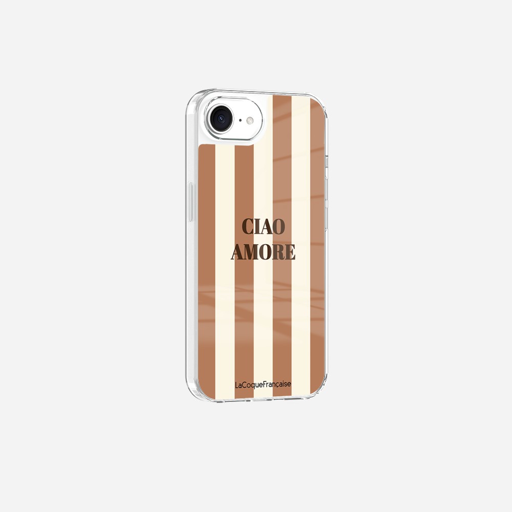 Coque Sans Anneaux Imprimee Ciao Amore Beige