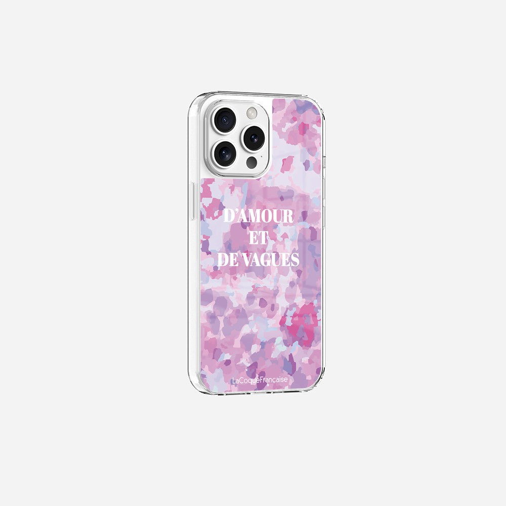 Coque Sans Anneaux Imprimee D'amour Et De Vagues Parme - 19