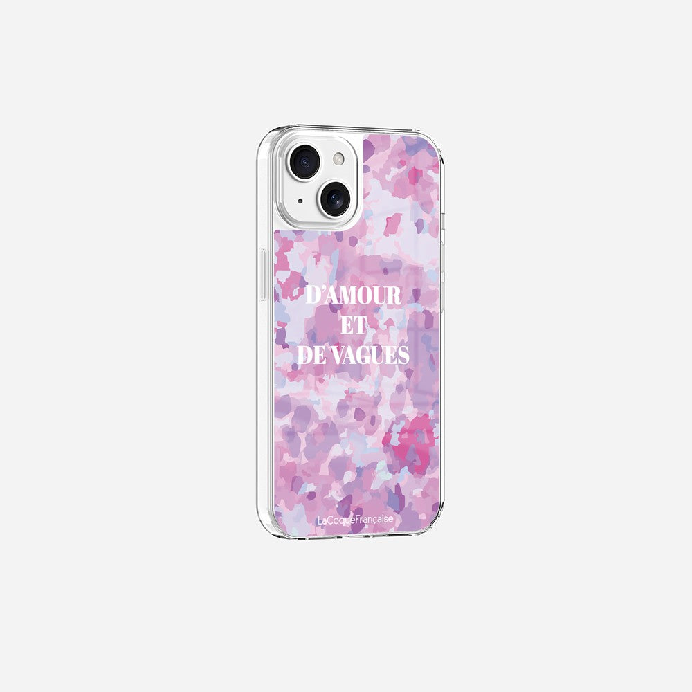 Coque Sans Anneaux Imprimee D'amour Et De Vagues Parme