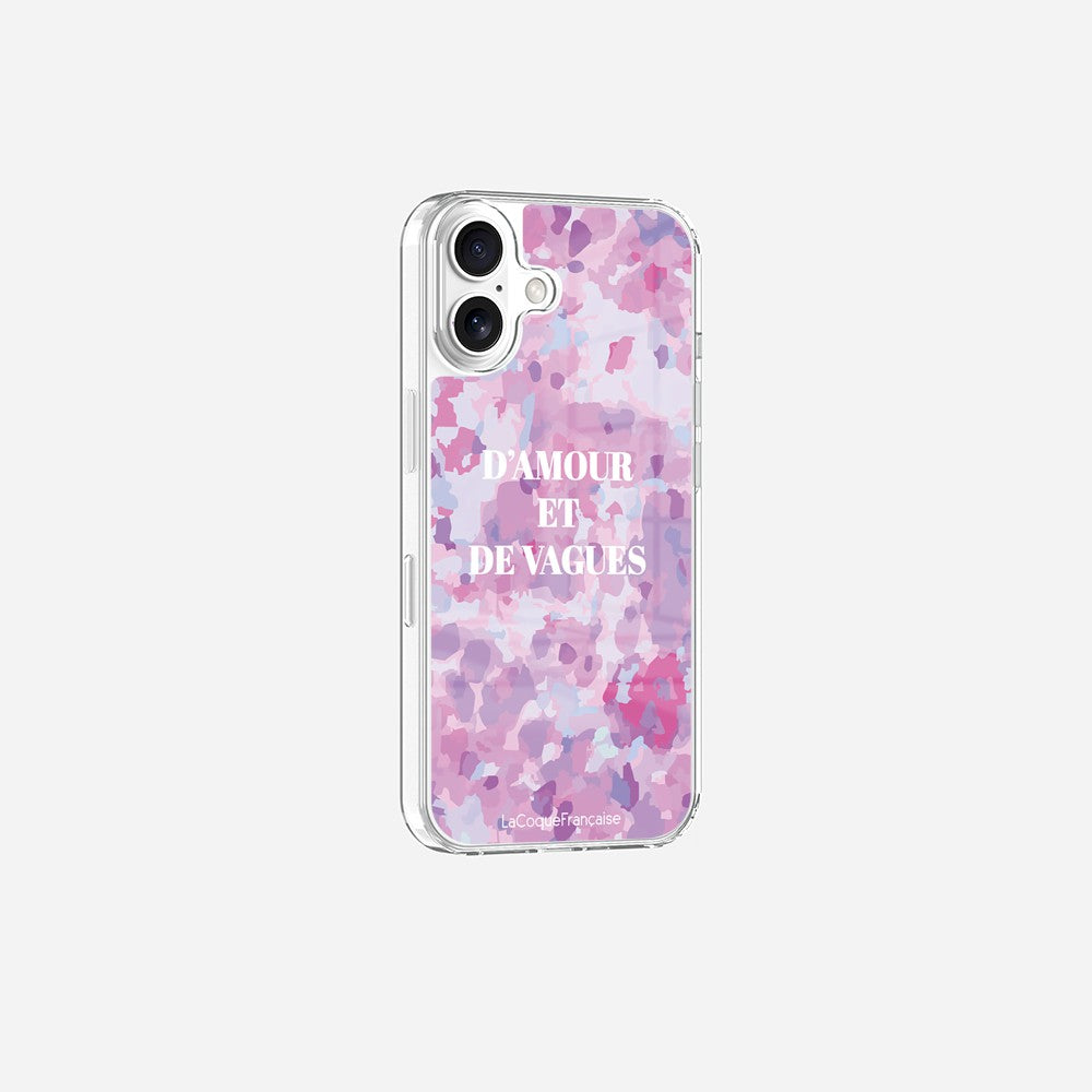 Coque Sans Anneaux Imprimee D'amour Et De Vagues Parme