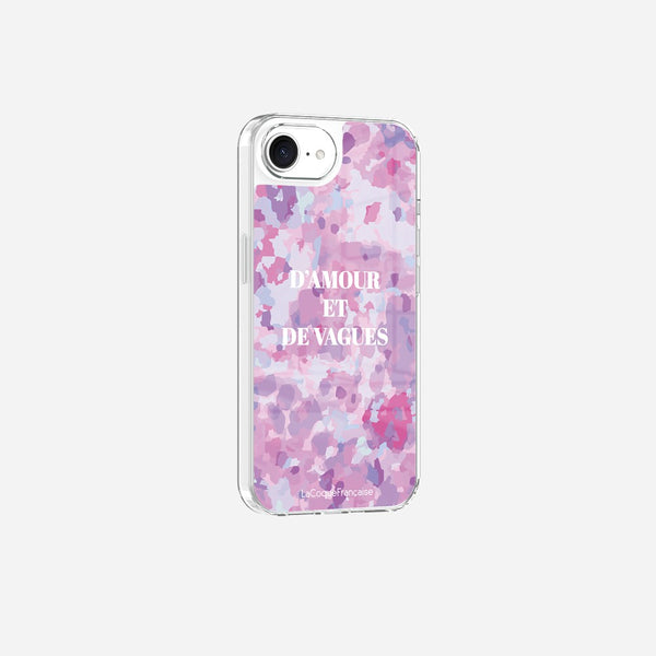 Coque Sans Anneaux Imprimee D'amour Et De Vagues Parme