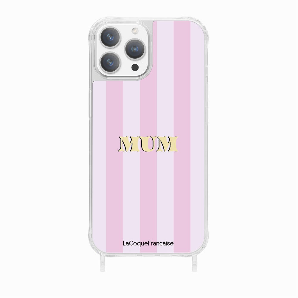 Coque Anneaux Imprimee Mum - Rose Et Parme - 12