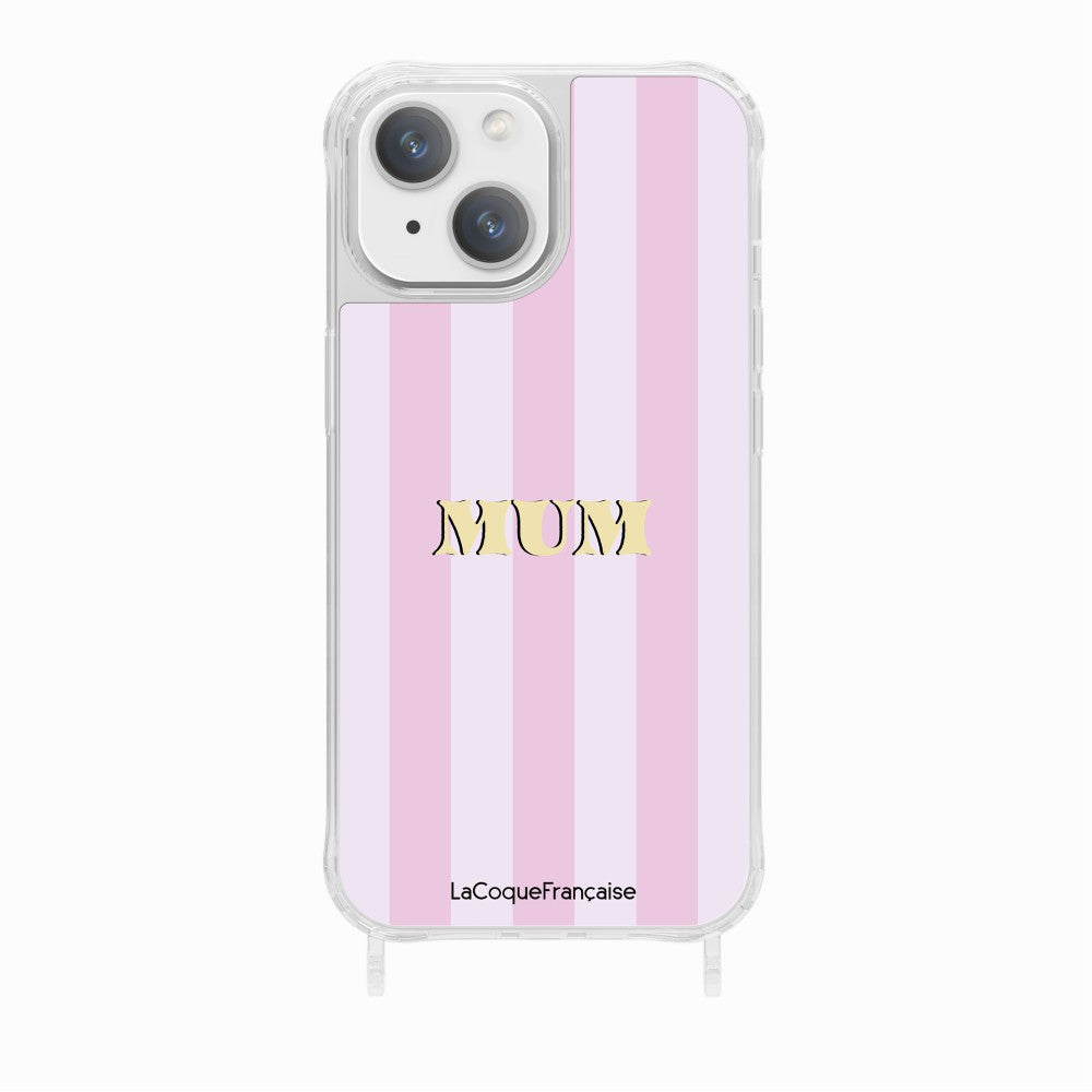 Coque Anneaux Imprimee Mum - Rose Et Parme - 13