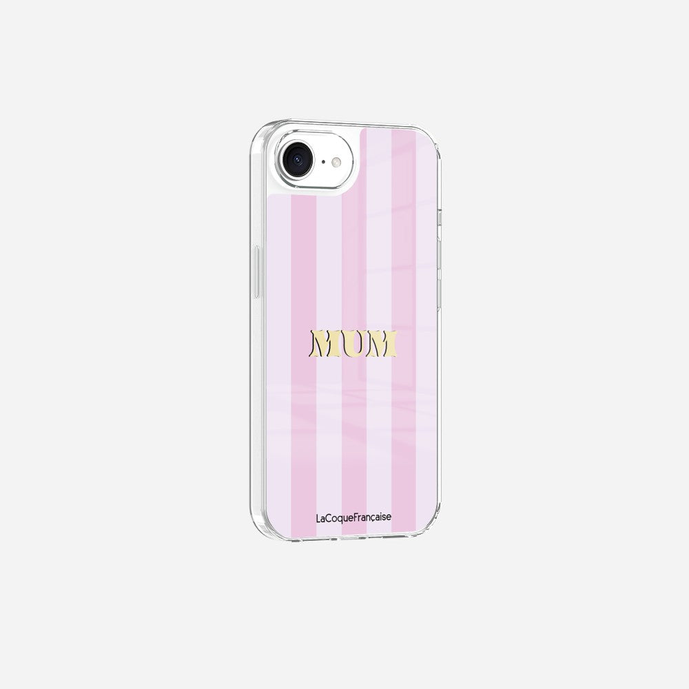Coque Sans Anneaux Imprimee Mum - Rose Et Parme