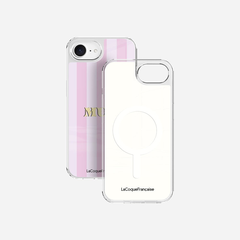Coque Sans Anneaux Imprimee Mum - Rose Et Parme