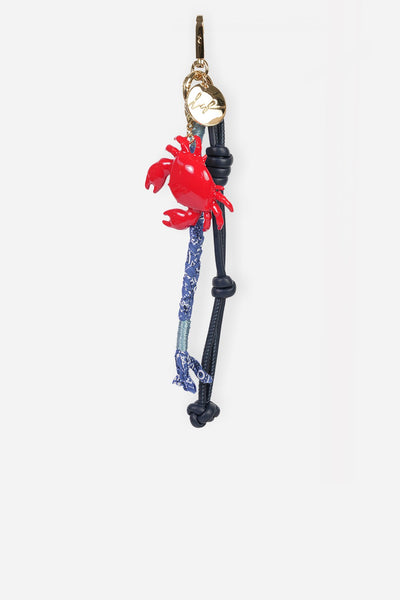 BIJOU DE SAC BOBBY BLEU CRABE