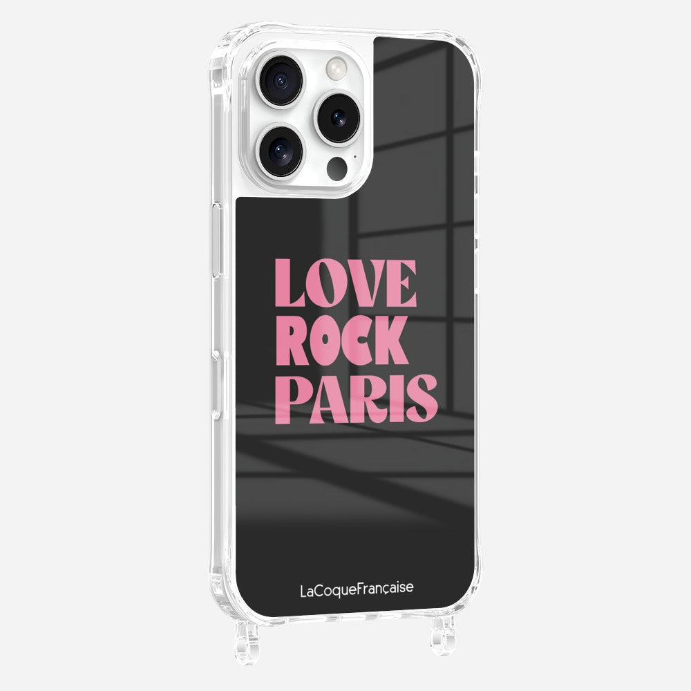 Coque Anneaux Imprimee Love Paris Rock Rose