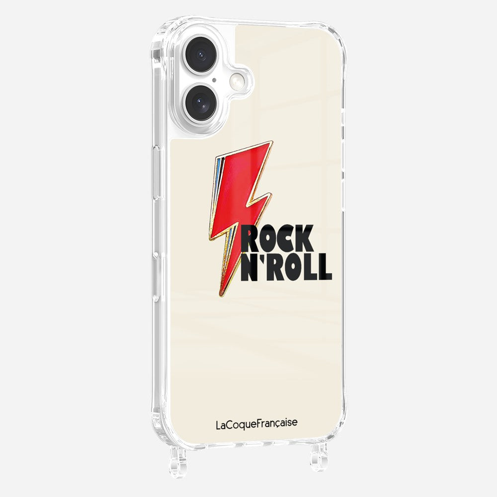 Coque Anneaux Imprimee Rock Eclair Rouge