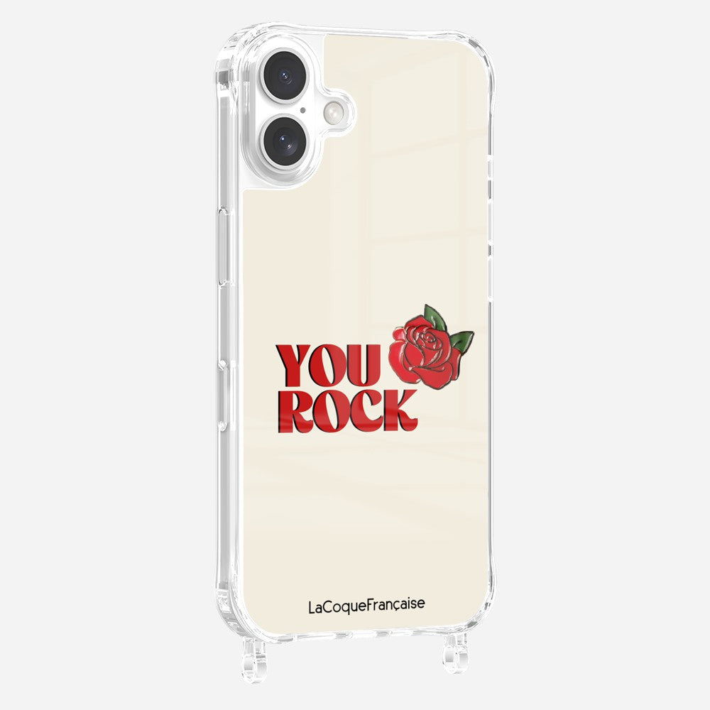 Coque Anneaux Imprimee You Rock Beige - 6