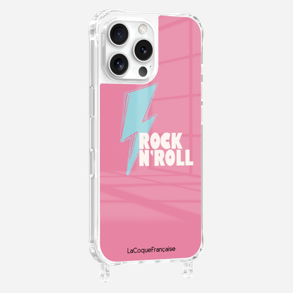 Coque Anneaux Imprimee Rock Eclair Bleu