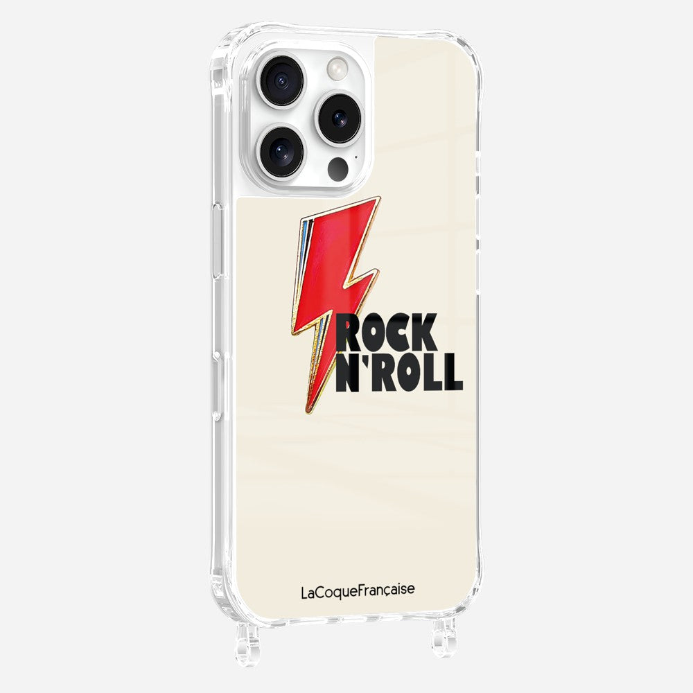 Coque Anneaux Imprimee Rock Eclair Rouge