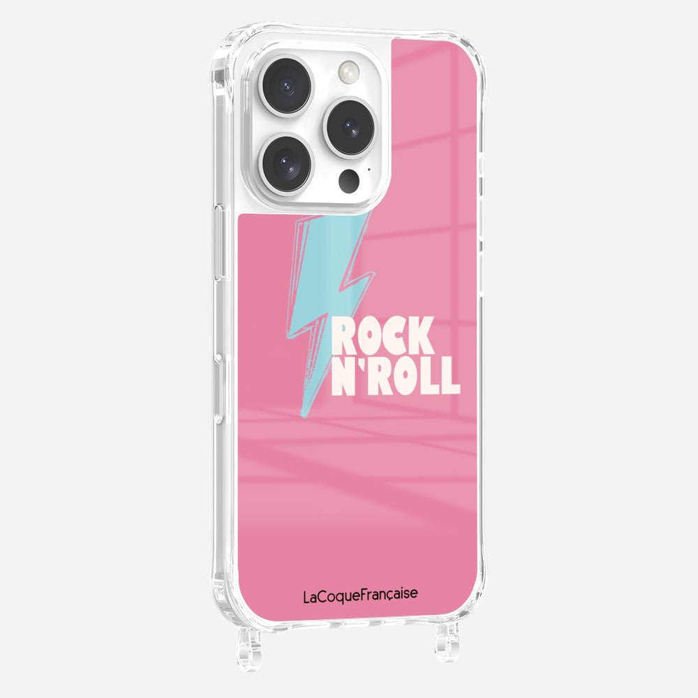 Coque Anneaux Imprimee Rock Eclair Bleu