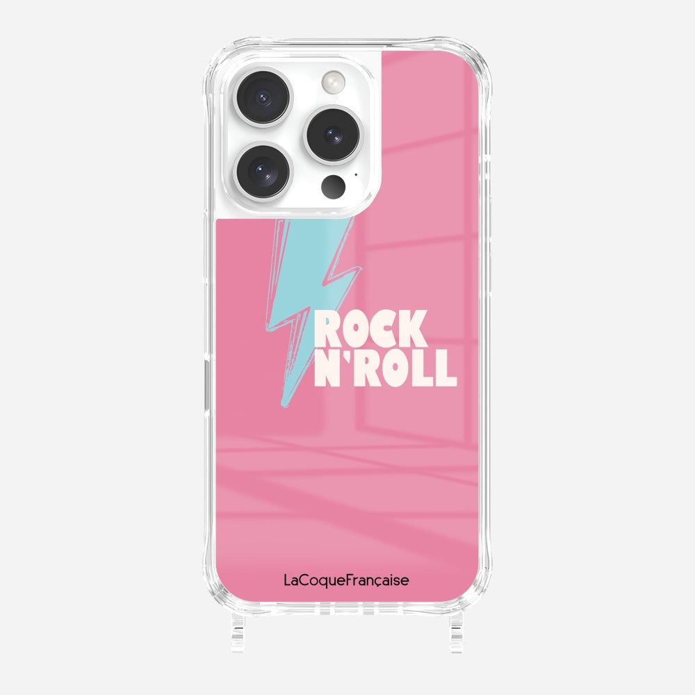 Coque Anneaux Imprimee Rock Eclair Bleu