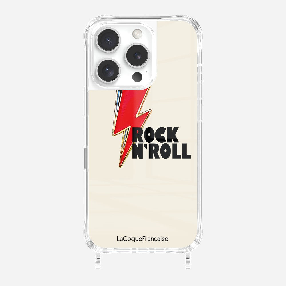 Coque Anneaux Imprimee Rock Eclair Rouge