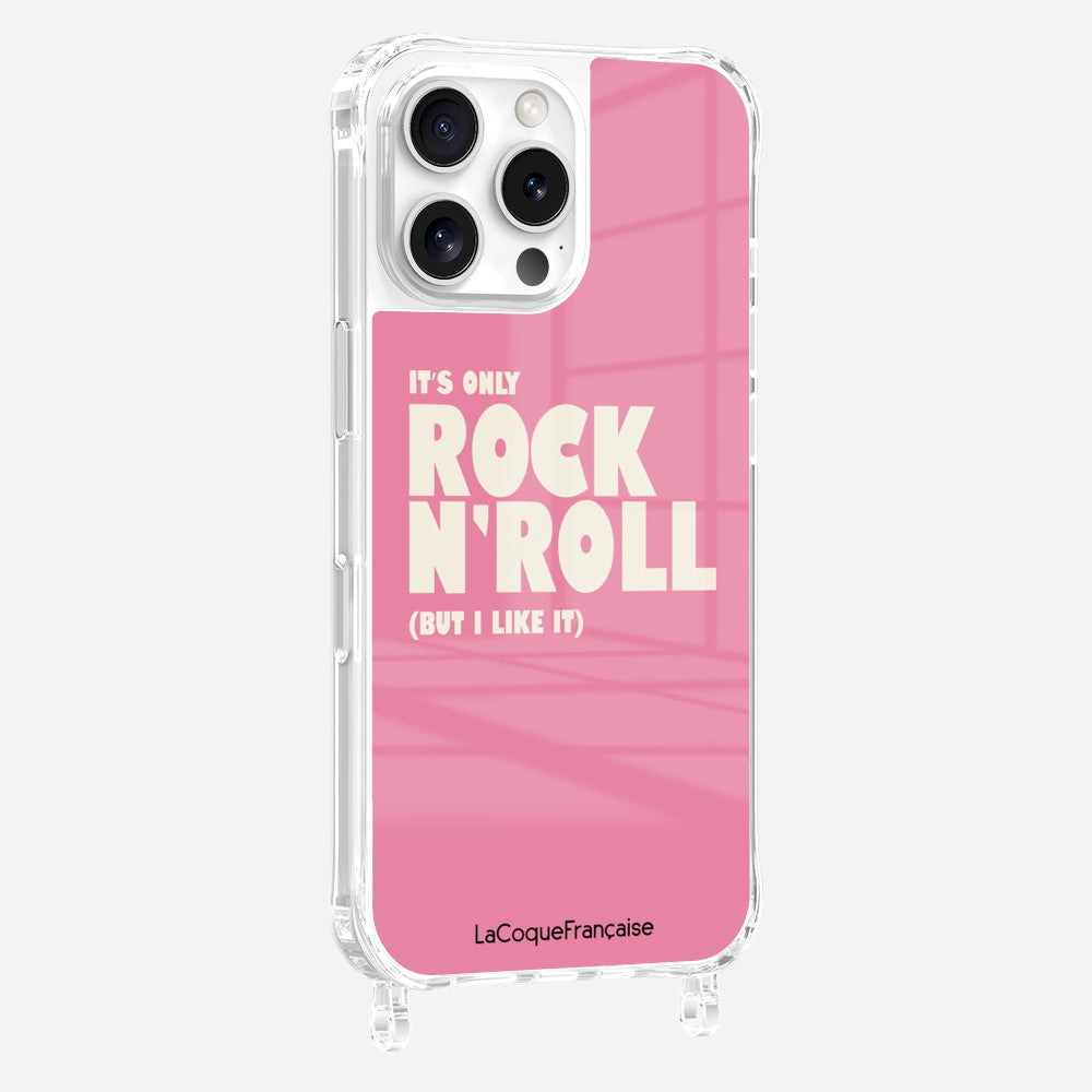 Coque Anneaux Imprimee Rock N'roll Rose