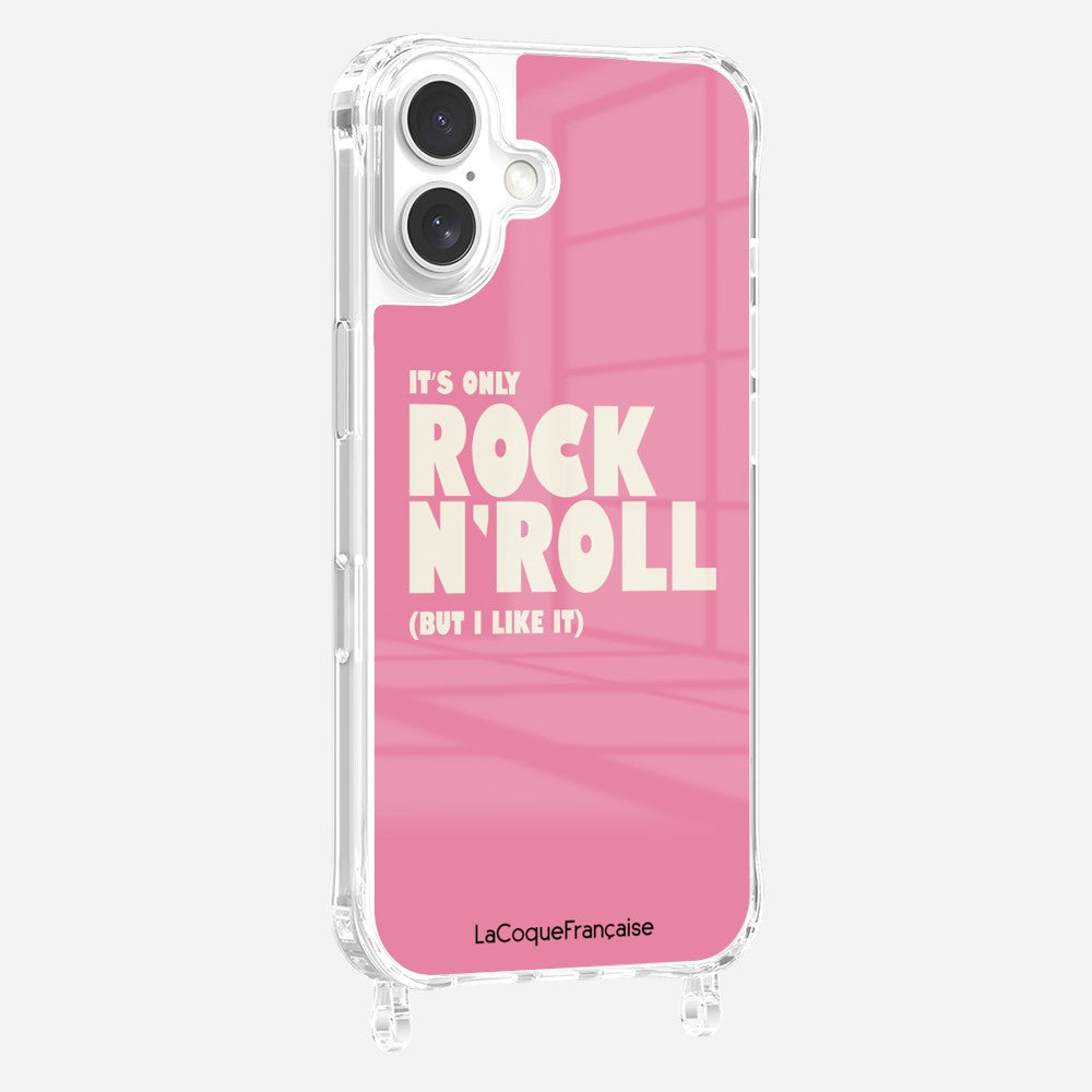 Coque Anneaux Imprimee Rock N'roll Rose