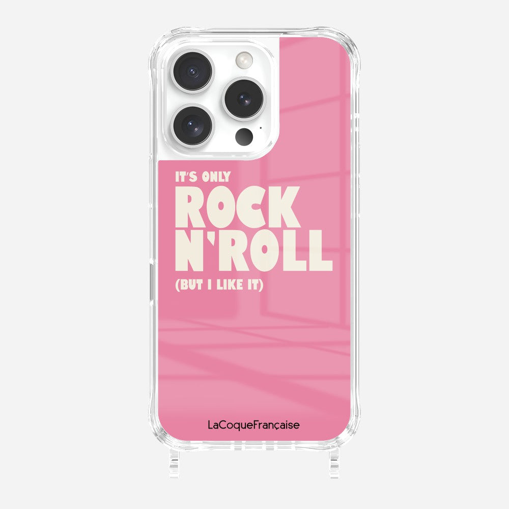 Coque Anneaux Imprimee Rock N'roll Rose