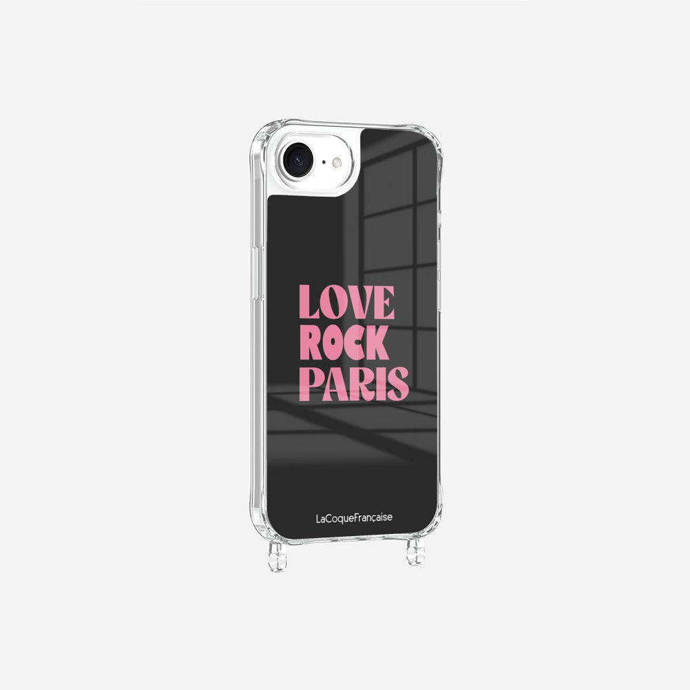 Coque Anneaux Imprimee Love Paris Rock Rose