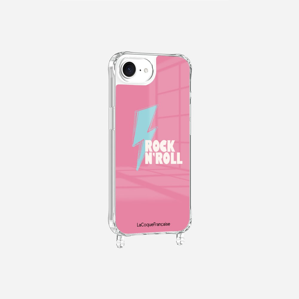 Coque Anneaux Imprimee Rock Eclair Bleu