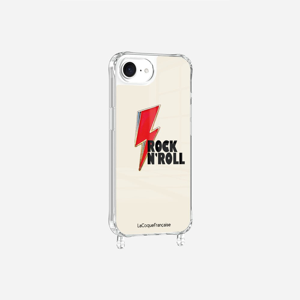 Coque Anneaux Imprimee Rock Eclair Rouge
