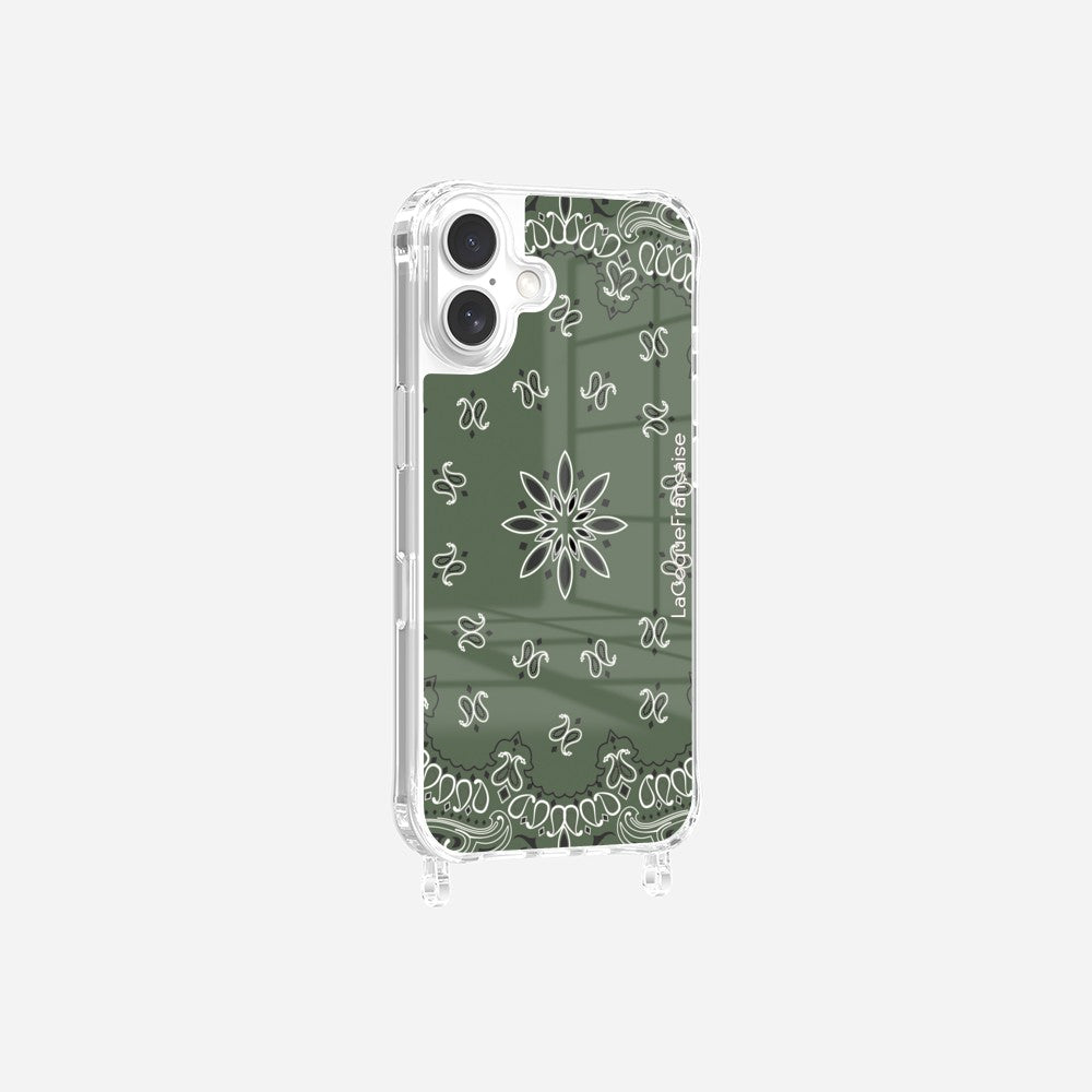Coque Anneaux Imprimee Bandana Kaki - 6