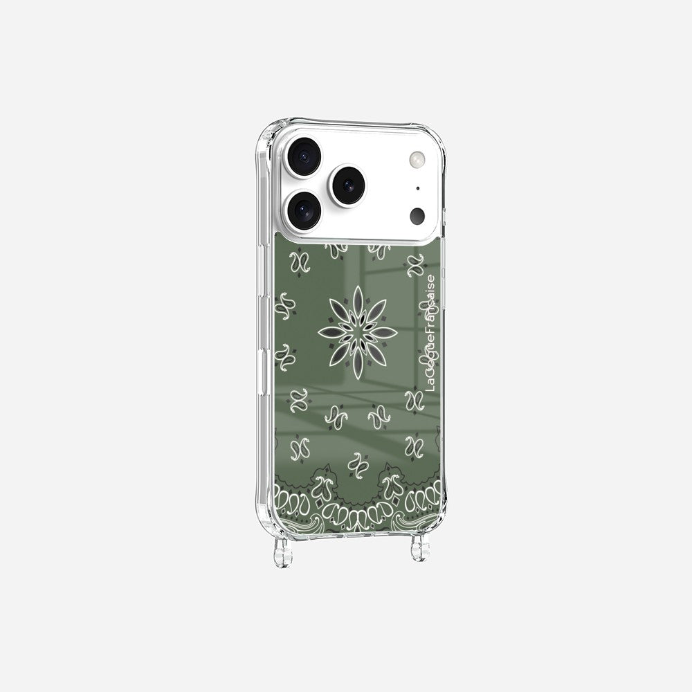 Bandana Printed Rings Case Khaki