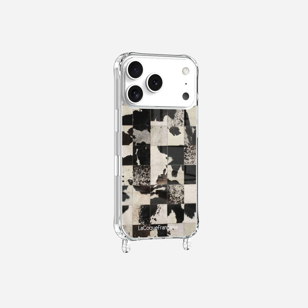 Coque Anneaux Imprimee Mosaique Vache