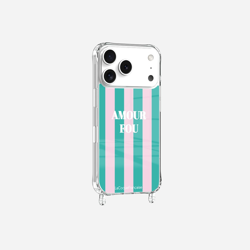 Coque Anneaux Imprimee Amour Fou Rose