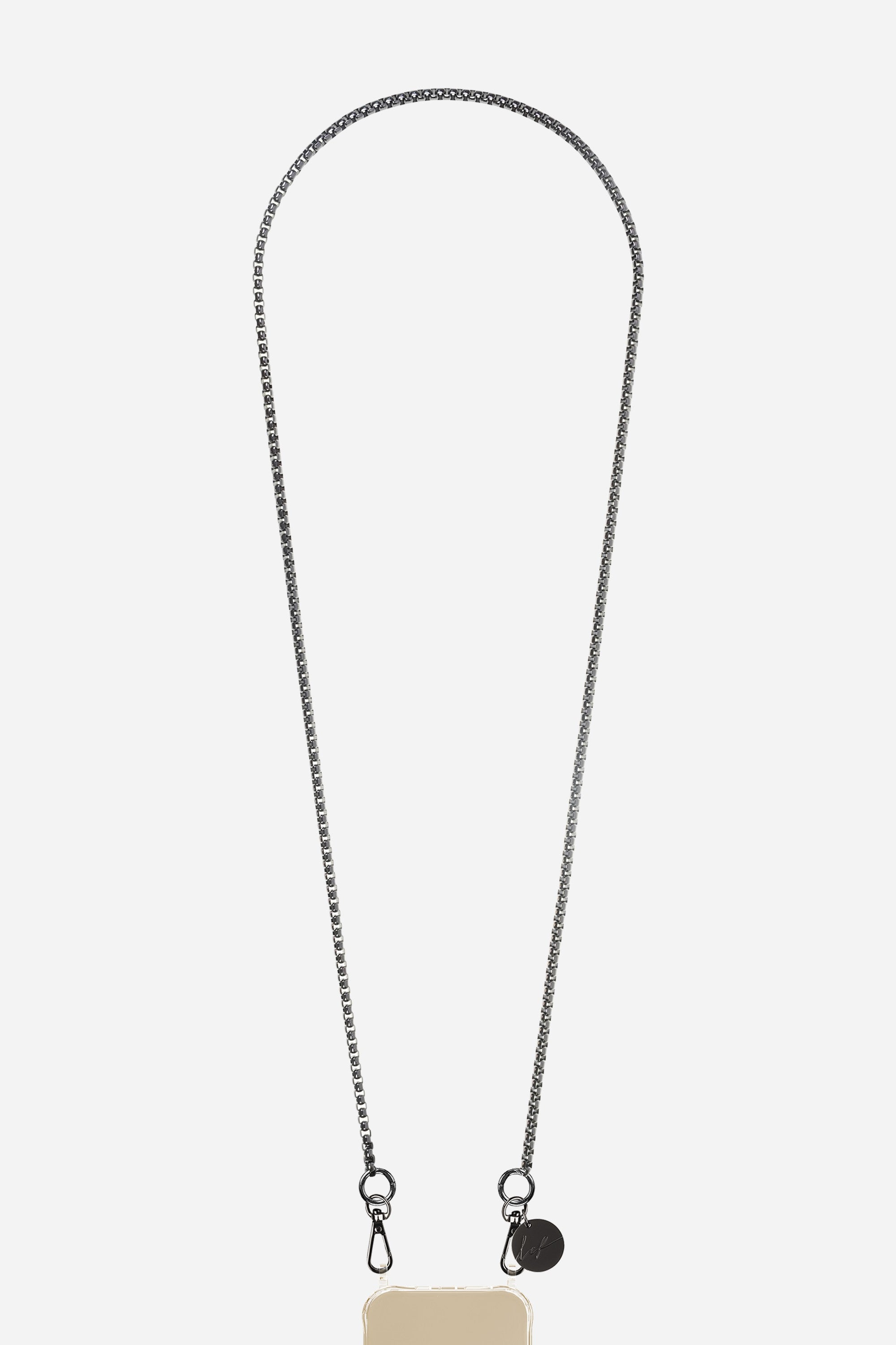 Chaine Longue Lia Noir 120 cm