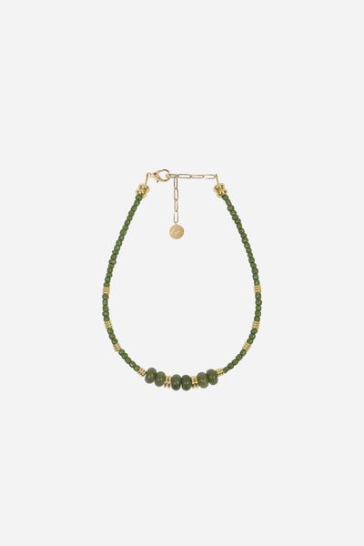 Bijoux Collier Anouk Kaki 40 cm