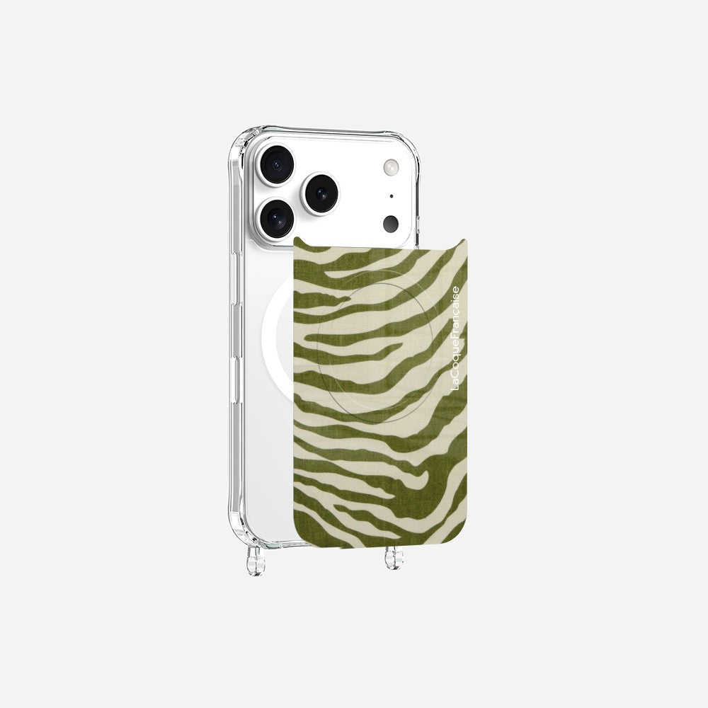 Coque Anneaux Magnetique Imprimee Zebre Vert Vert