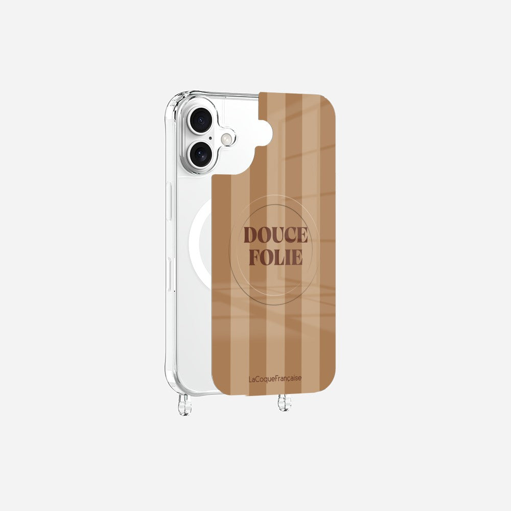 Coque Anneaux Magnetique Imprimee Douce Folie Ocre