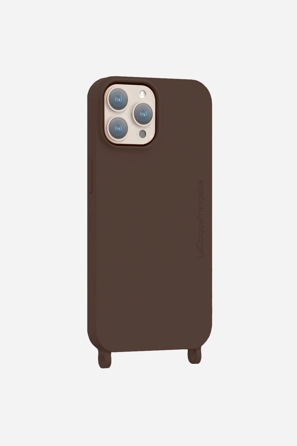Coque Anneaux Soft Touch Marron - 17