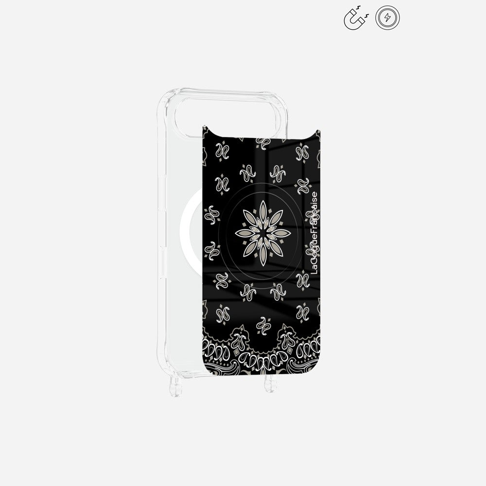 Plaque Magnetique Imprimee Bandana Noir
