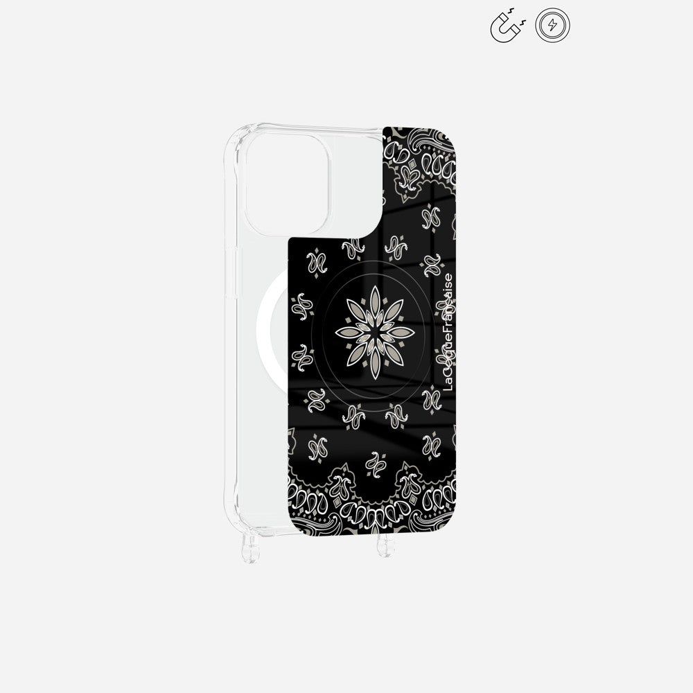 Printed Magnetic Plaque Black Bandana