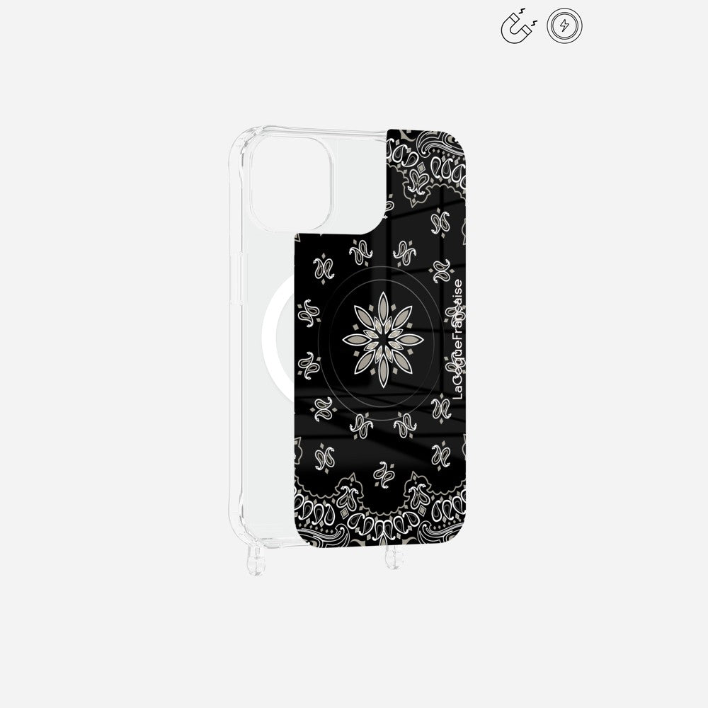 Plaque Magnetique Imprimee Bandana Noir - 16
