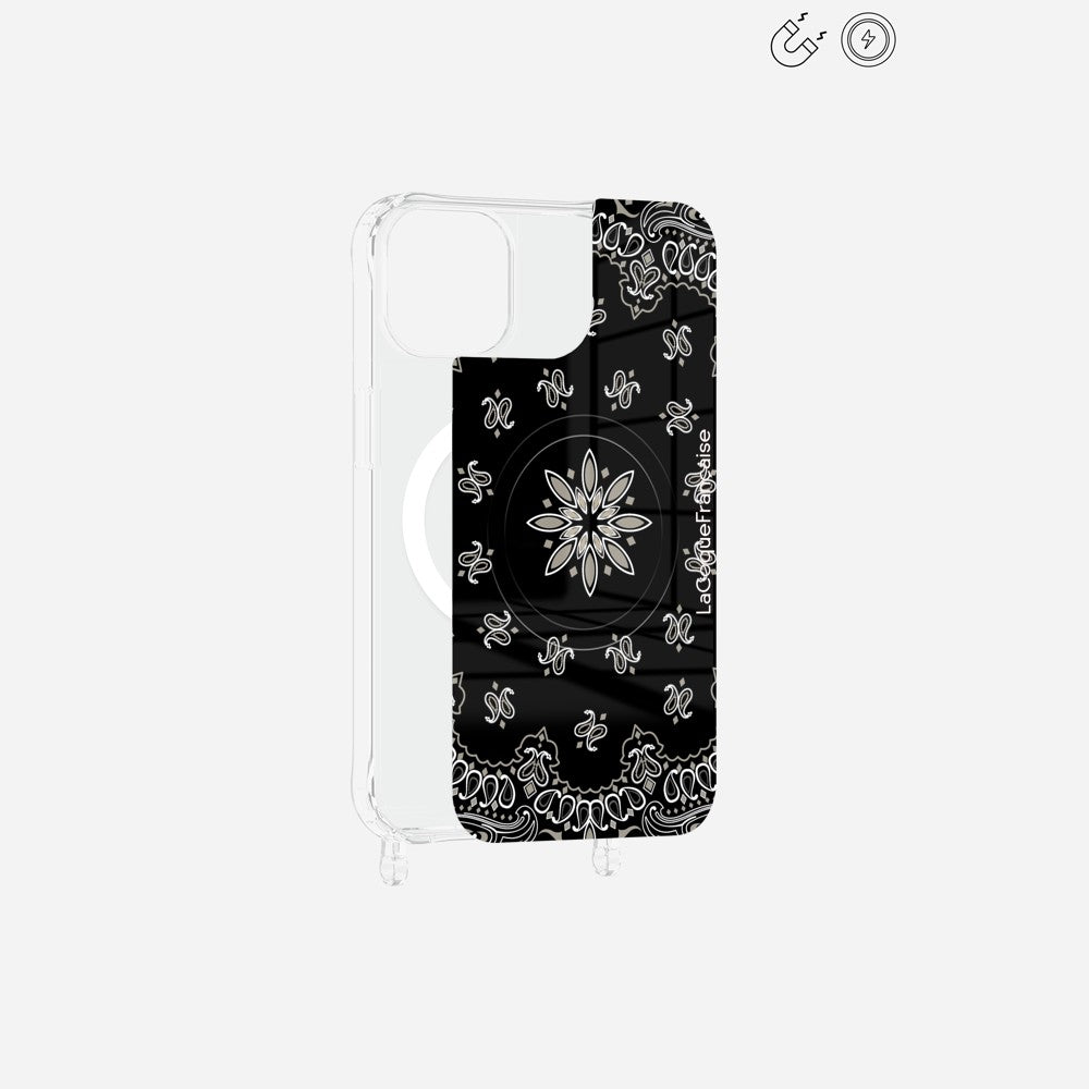 Plaque Magnetique Imprimee Bandana Noir - 12