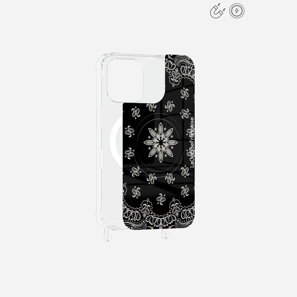 Printed Magnetic Plaque Black Bandana