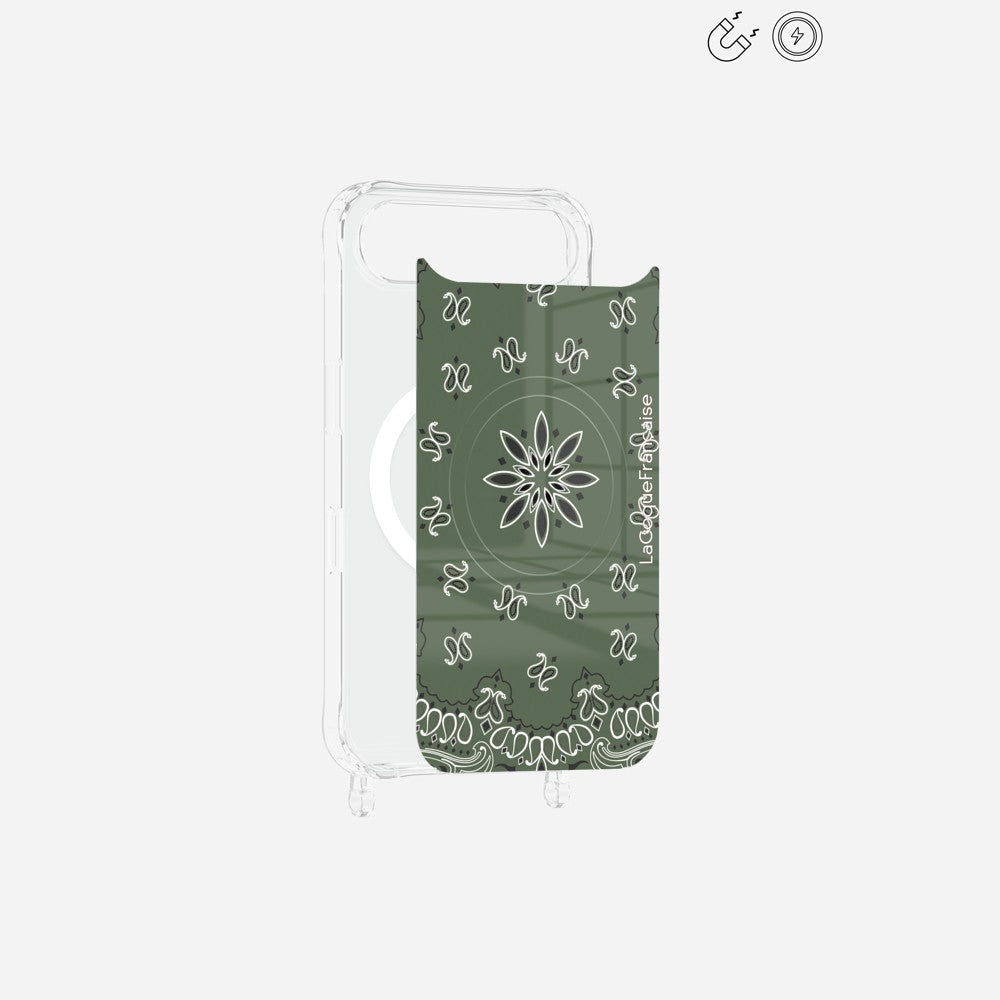 Plaque Magnetique Imprimee Bandana Kaki