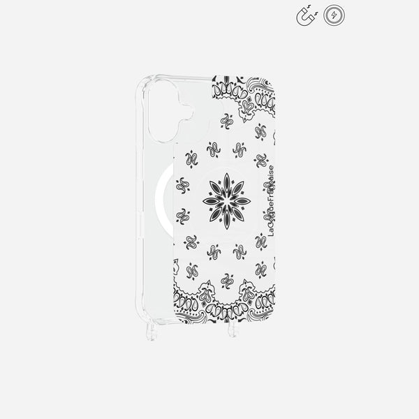 Plaque Magnetique Imprimee Bandana Blanc - 5