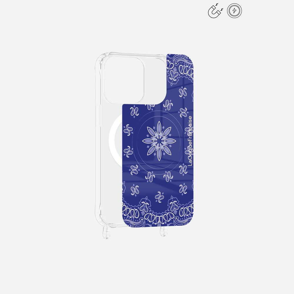 Plaque Magnetique Imprimee Bandana Bleu - 18