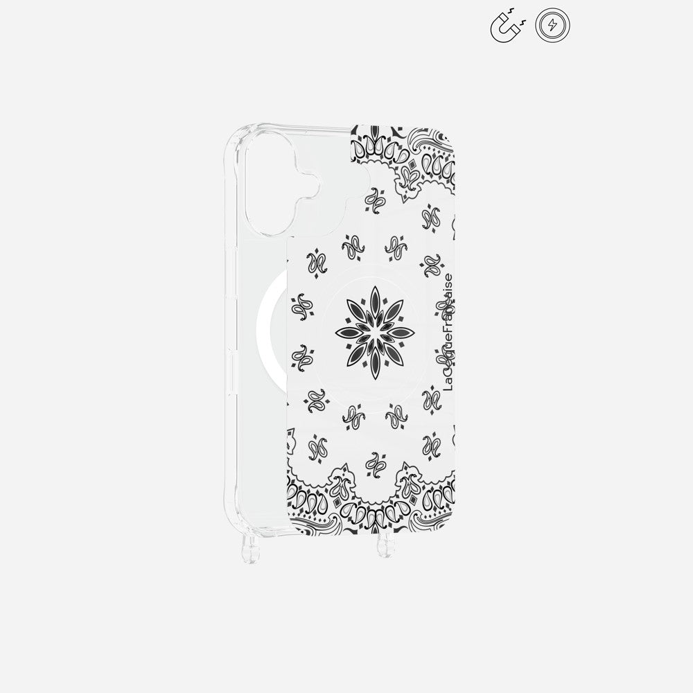 Plaque Magnetique Imprimee Bandana Blanc - 9