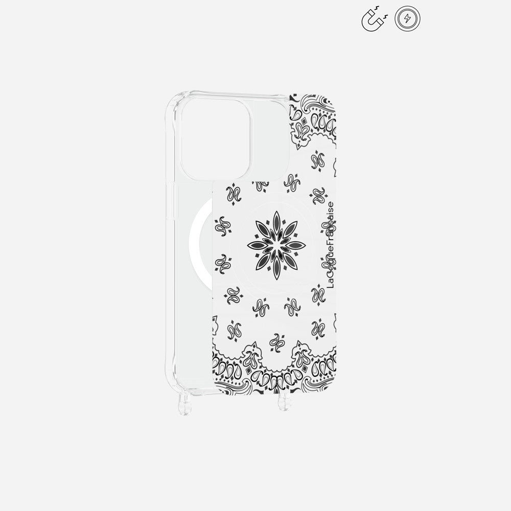 Plaque Magnetique Imprimee Bandana Blanc - 18