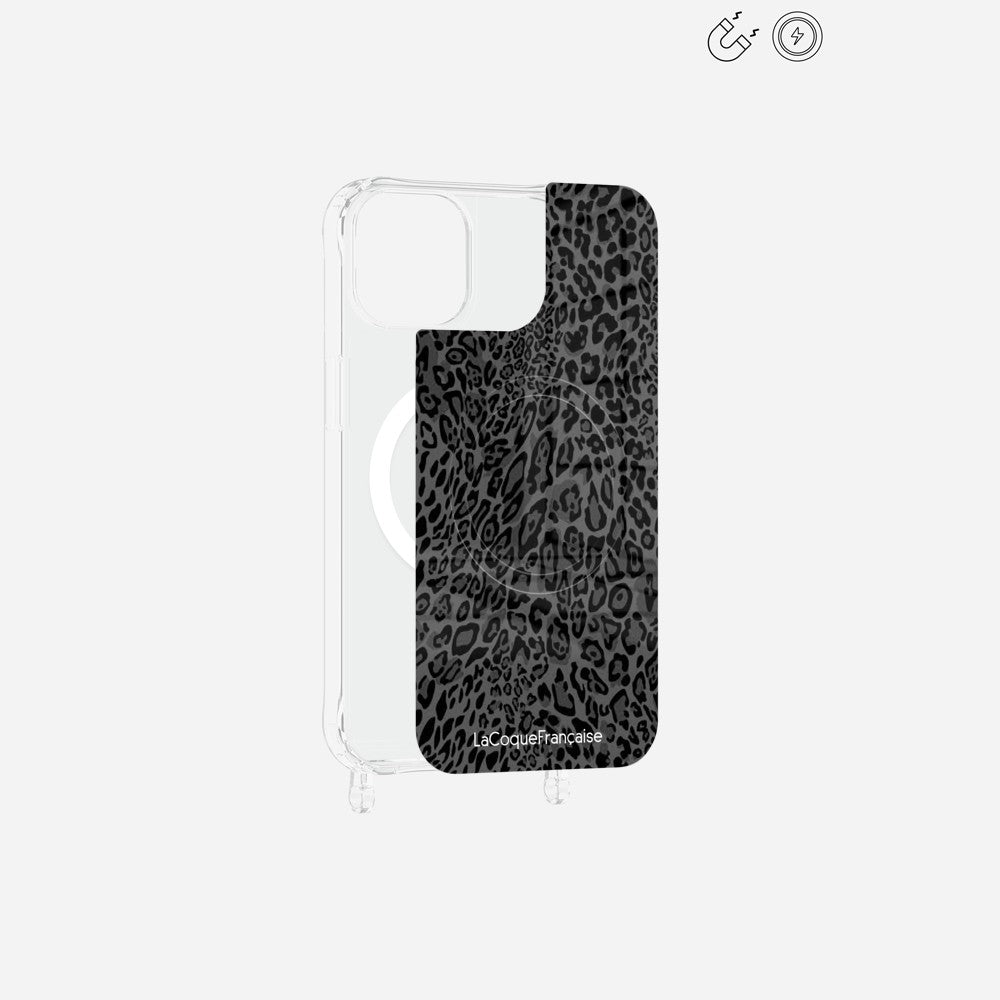 Plaque Imprimee Magnetique iPhone 14 Gris 6.1 Pouces
