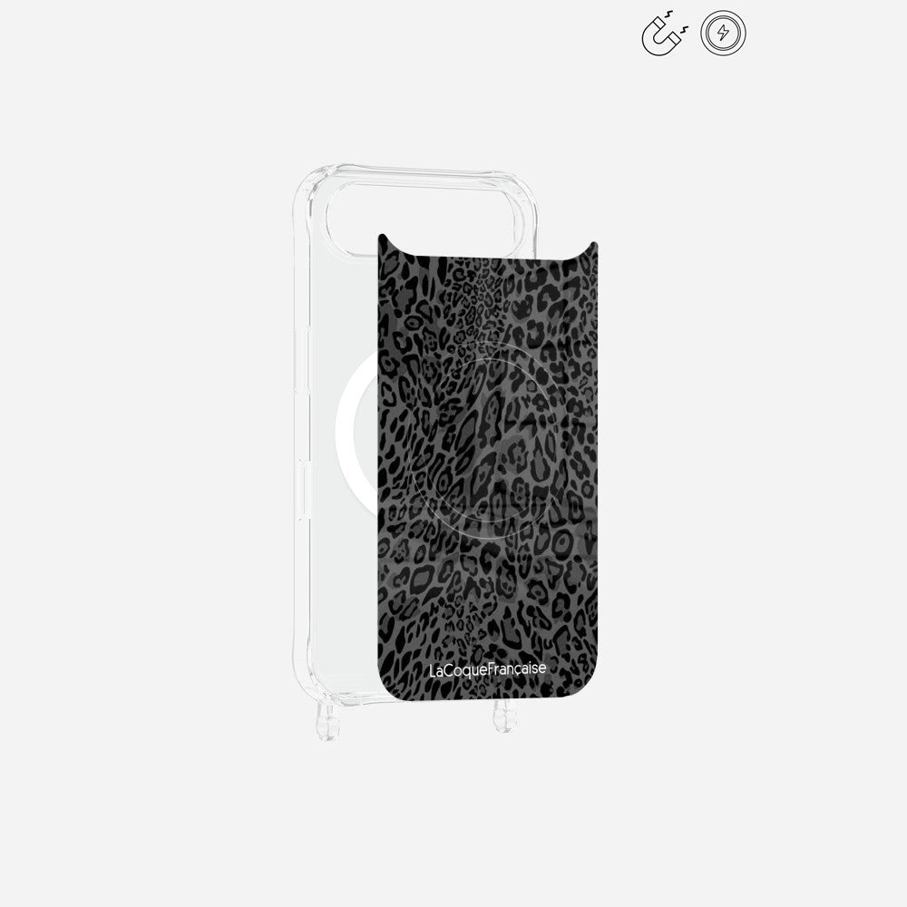Plaque Magnetique Imprimee Leopard Gris