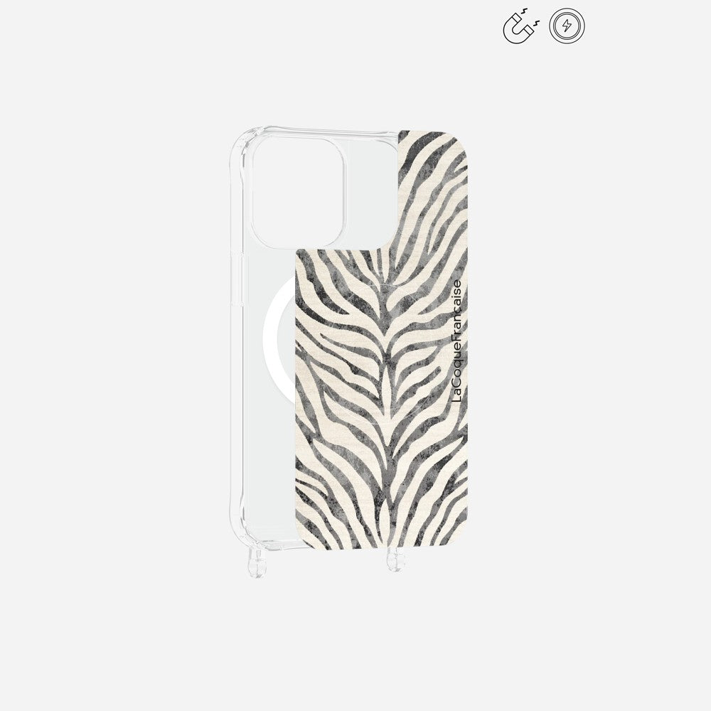 Plaque Imprimee Magnetique iPhone 15 Pro Max Noir 6.7 Pouces