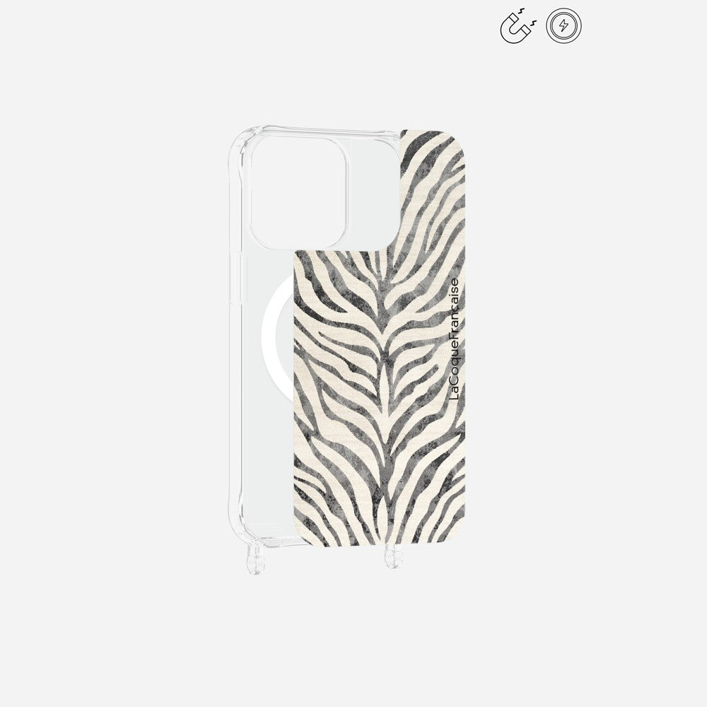 Plaque Imprimee Magnetique iPhone 13 Pro Noir 6.1 Pouces