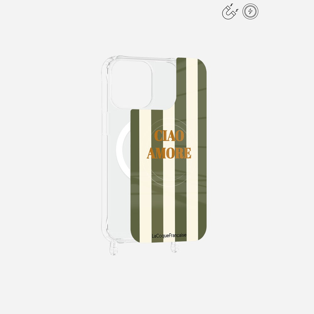 Plaque Imprimee Magnetique iPhone 14 Pro Max Kaki 6.7 Pouces