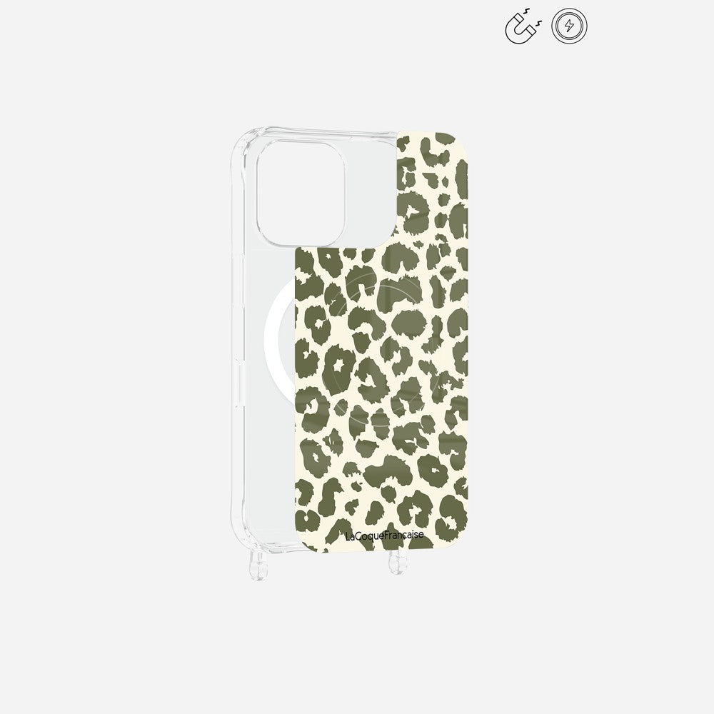 Plaque Imprimee Magnetique iPhone 16 Pro Max Kaki 6.7 Pouces