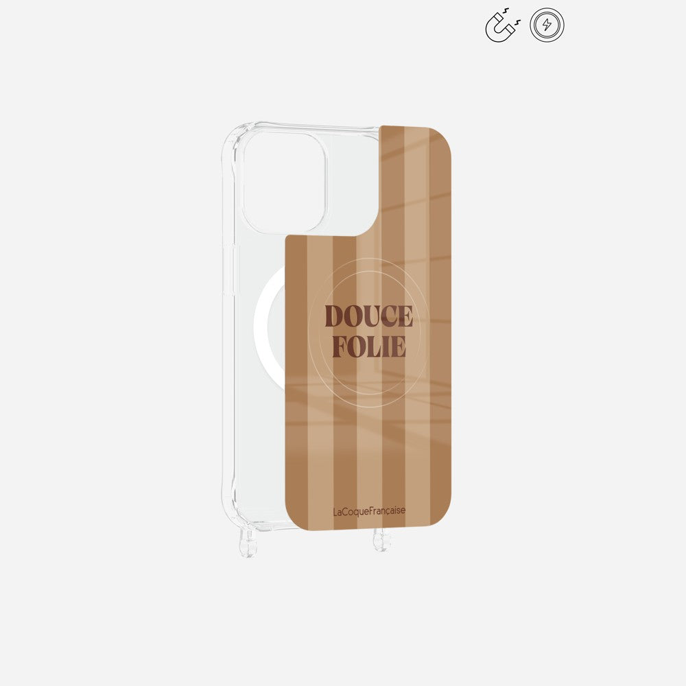 Plaque Imprimee Magnetique iPhone 13 Pro Max Ocre 6.7 Pouces